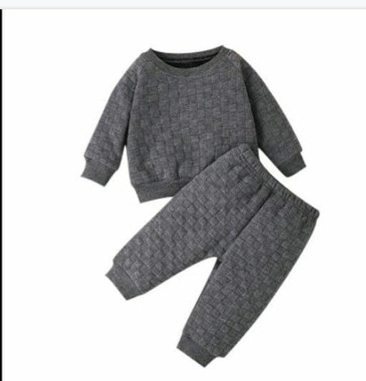Gray Cable Knit 2 pc