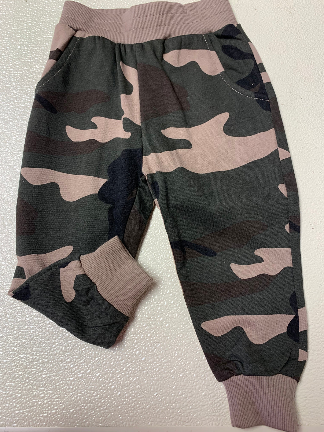 Boys green Camouflage pants