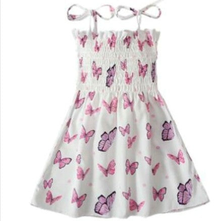 Pink Butterfly Sundress
