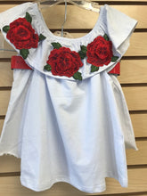 Load image into Gallery viewer, girls white rose short set
