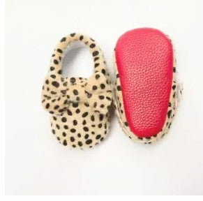 Leopard Red Bottom Mocassins