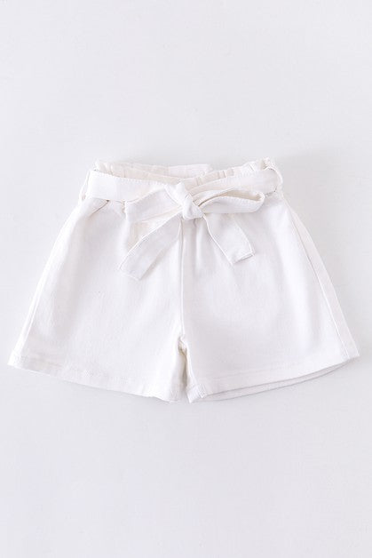 Girls White Shorts